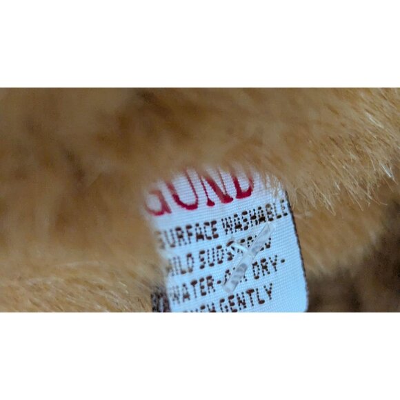 Gund Plush Dog Brown Stuffed Animal Plaid Bow Red Tongue 15”Labrador Retriever - Picture 8 of 8